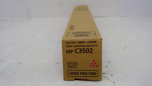 Ricoh 841737 Magenta Toner Cartridge Genuine OEM for MP C3002 C3502