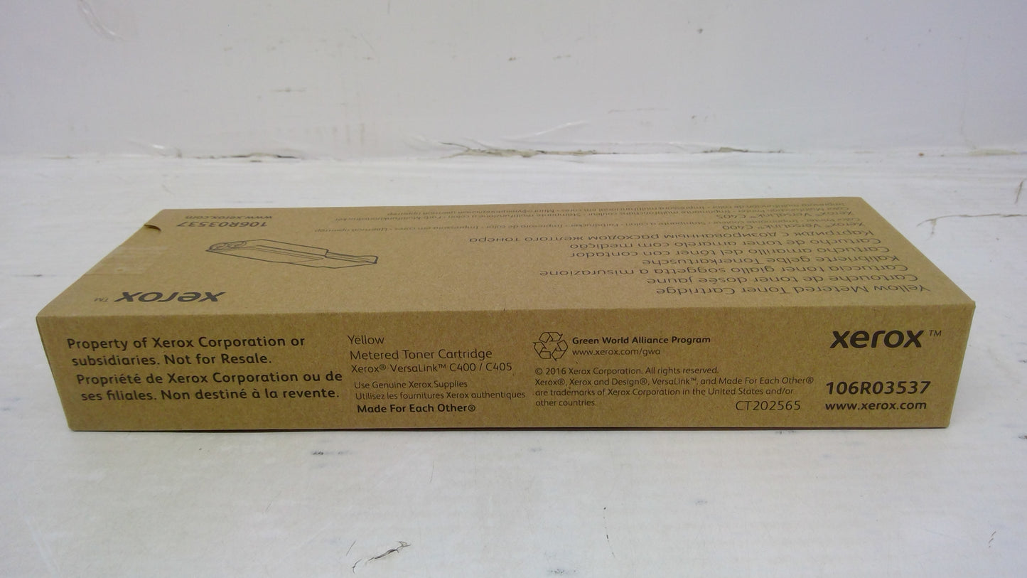 Xerox 106R03537 Yellow Toner Cartridge for VersaLink C400 C405 (Metered)
