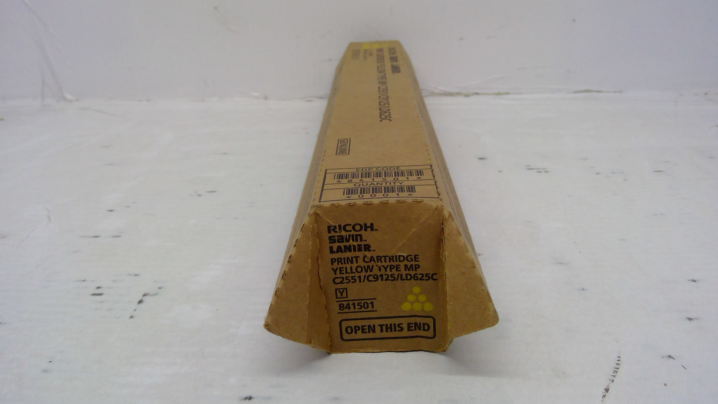 Ricoh 841501 Yellow Toner Cartridge Genuine OEM for MP C2051 C2551