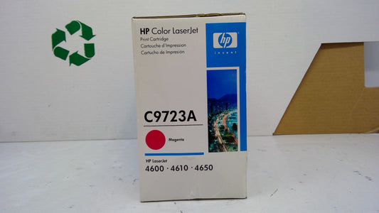 HP C9723A Magenta Toner Cartridge Genuine OEM for Color LaserJet 4600 4610 4650