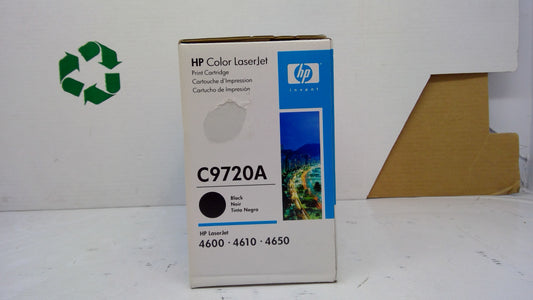 HP C9720A Black Toner Cartridge Genuine OEM for Color LaserJet 4600 4610 4650