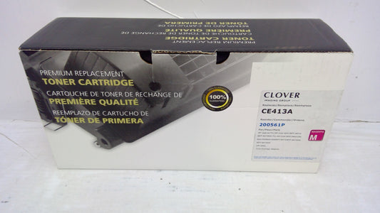 Compatible HP CE413A Magenta Toner Cartridge for LaserJet M452 M477 | Clover