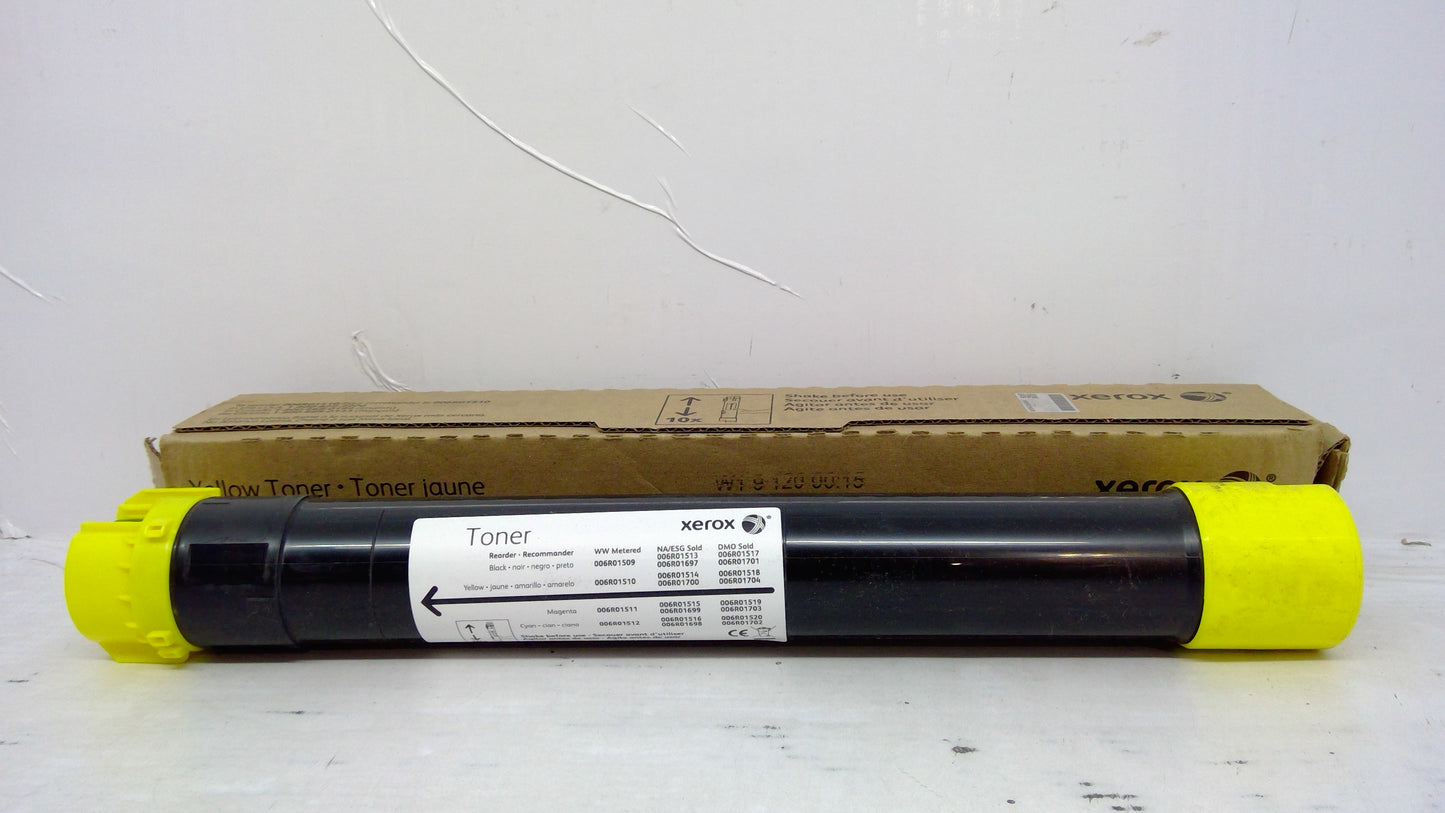 Genuine Xerox 006R01510/6R1510 METEREDYellow Toner *OPEN BOX* for WorkCentre 7525, 7530, 7535, 7545