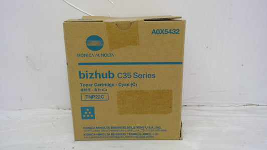Genuine Konica Minolta TNP22C (A0X5432) Cyan Toner