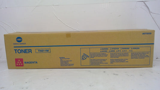 Genuine Konica Minolta A070330 (TN611M) Magenta Toner - SunnyToner | Operated by MBI International