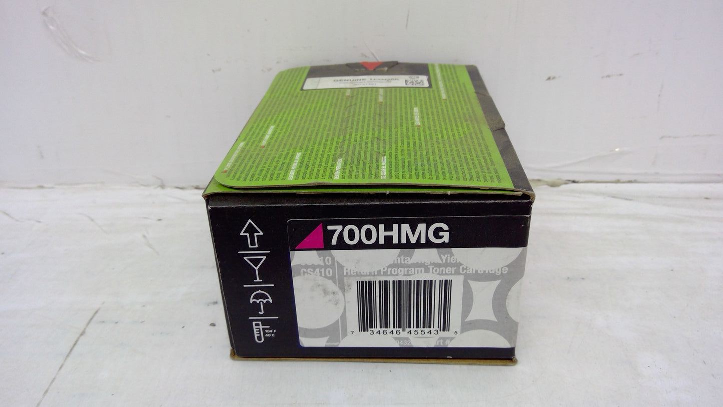 Genuine Lexmark 700HMG Magenta High Yield Toner Cartridge