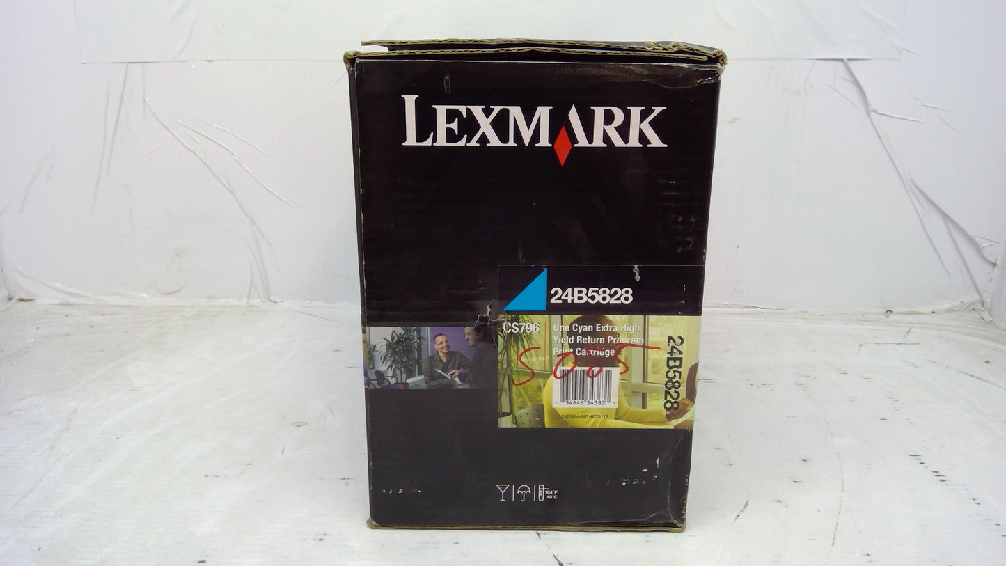 Genuine Lexmark 24B5828 Cyan Extra High Yield Toner Cartridge