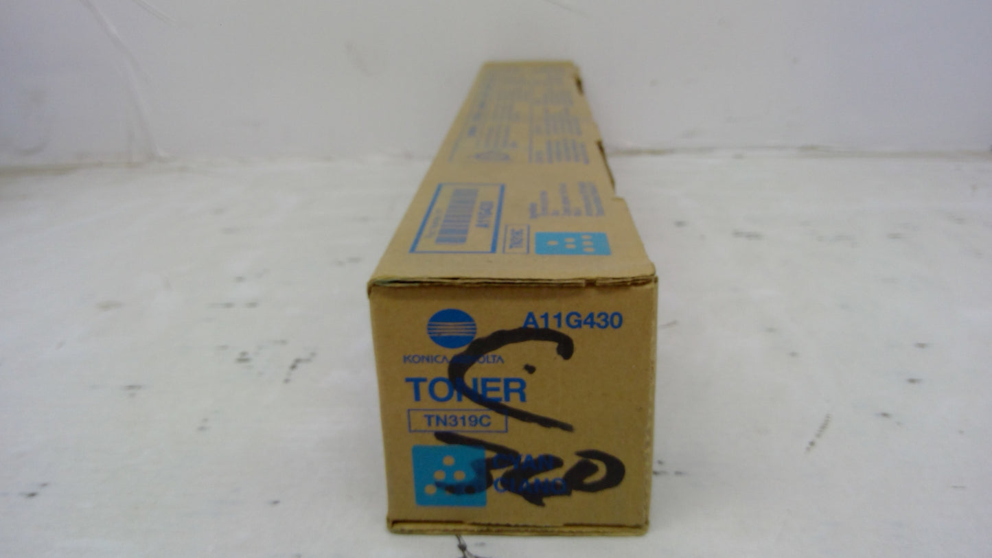Genuine Konica Minolta A11G430 (TN319C) Cyan Toner