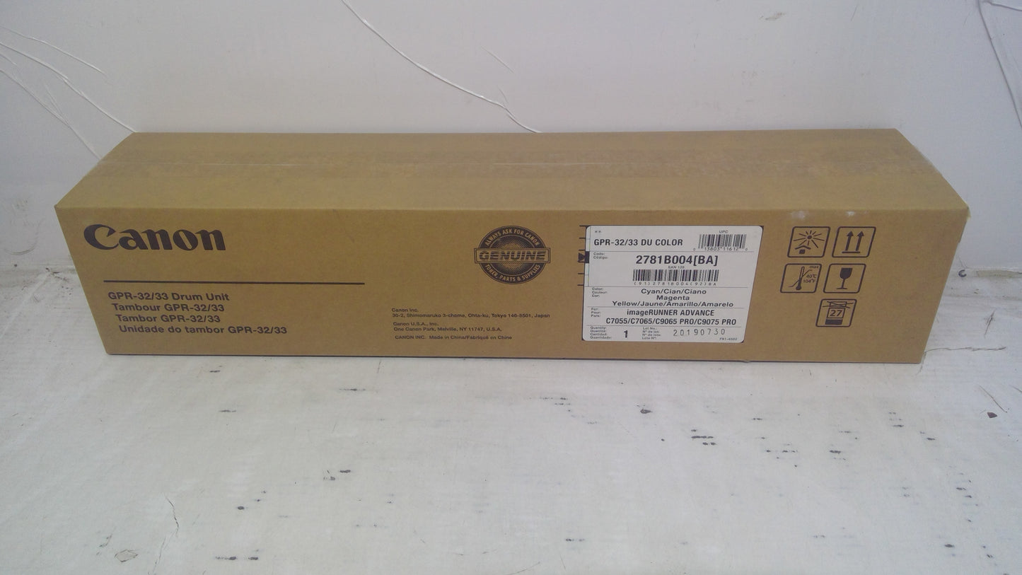 Genuine Canon GPR 22/33 Drum Unit (Color) Cyan/Magenta/Yellow (2781B004AA)
