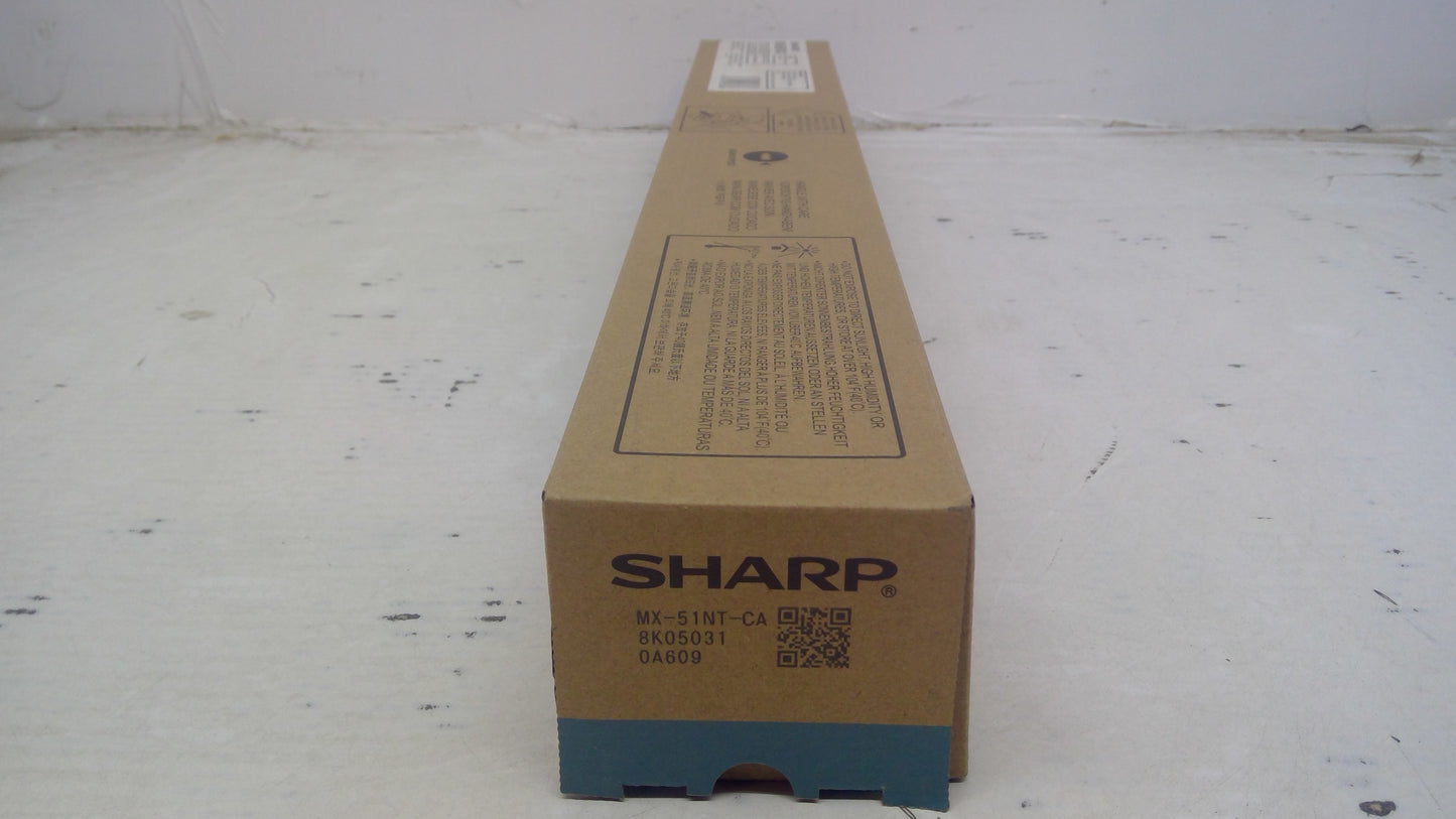 Genuine Sharp MX-51NT-CA (MX51NTCA) Cyan Toner Cartridge