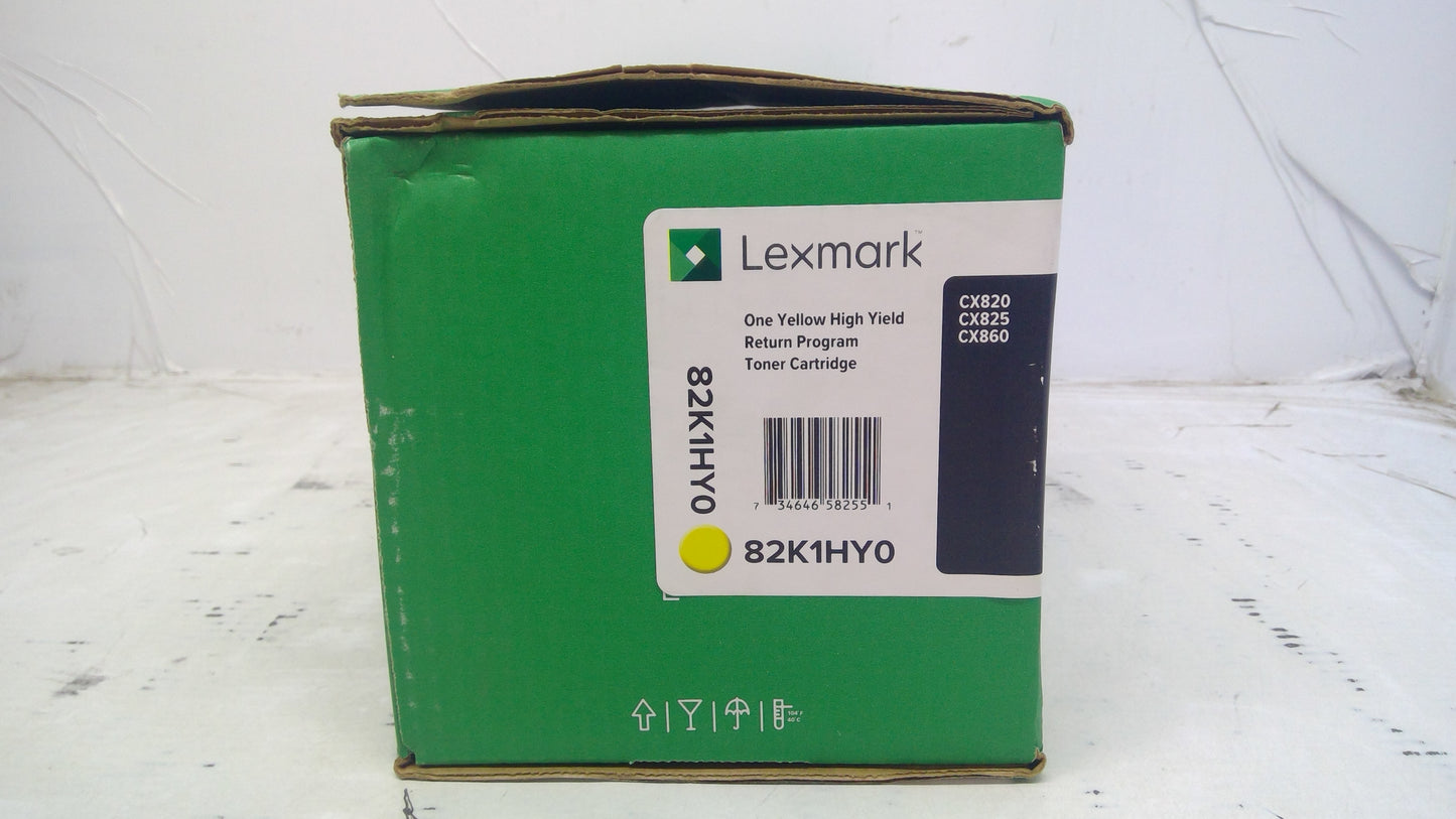 Genuine Lexmark 82K1HY0 Yellow High Yield Toner Cartridge for CX820/CX825/CX860