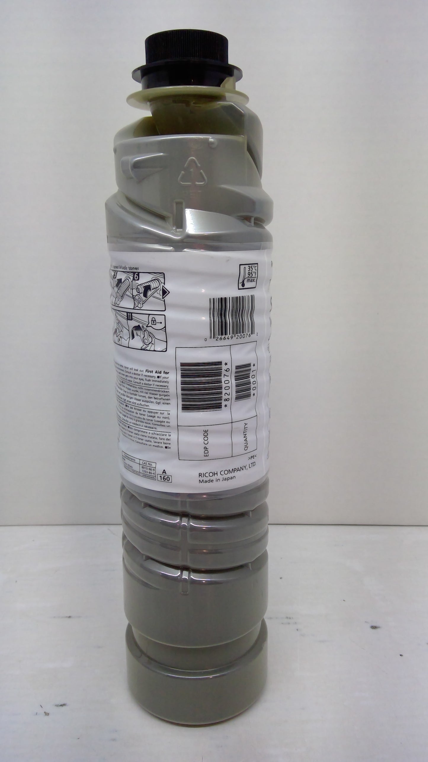 Ricoh 820076 Black Toner Cartridge Genuine OEM for SP 8200