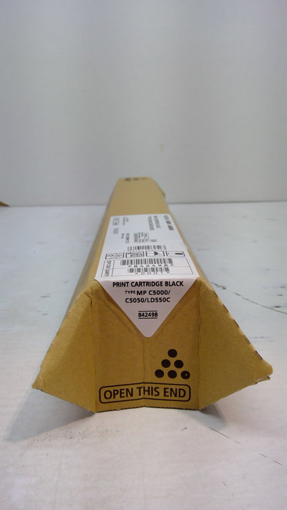Ricoh 842498 Black Toner Cartridge Genuine OEM for MP C5000 C5050