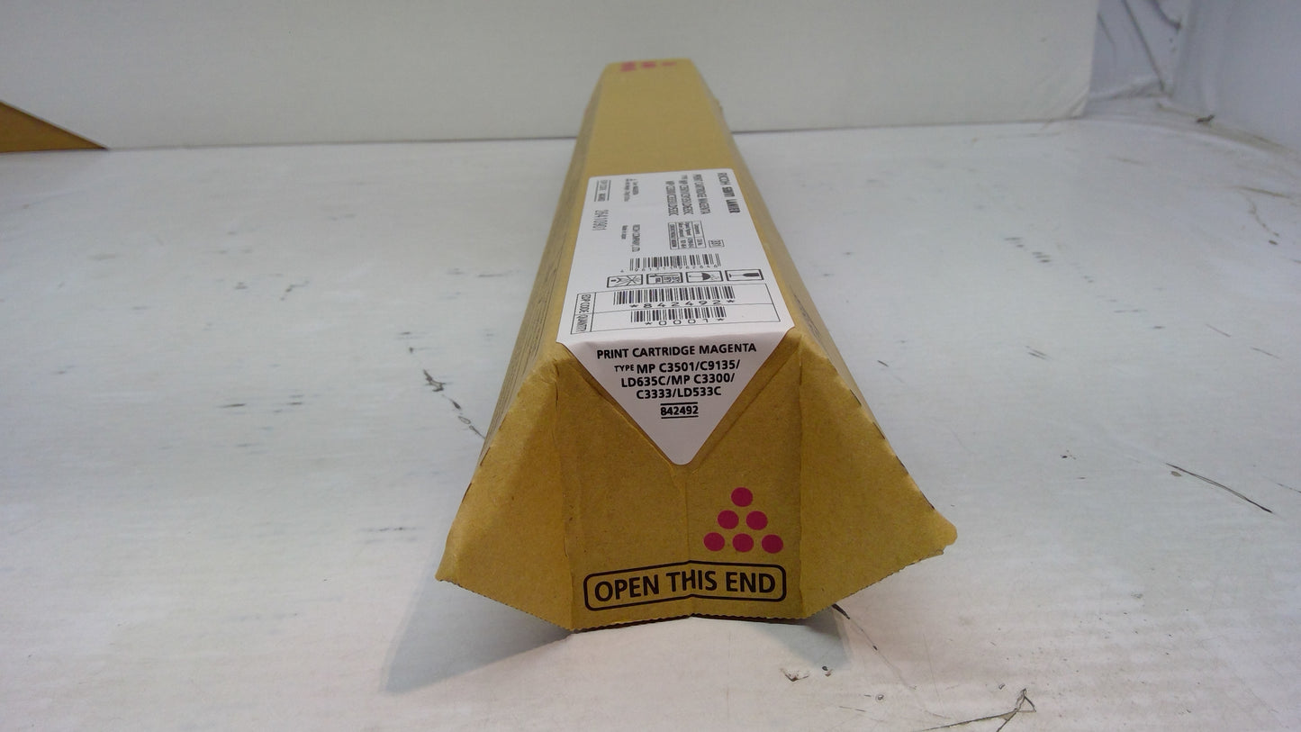 Ricoh 842492 Magenta Toner Cartridge Genuine OEM for MP C3300 C3501