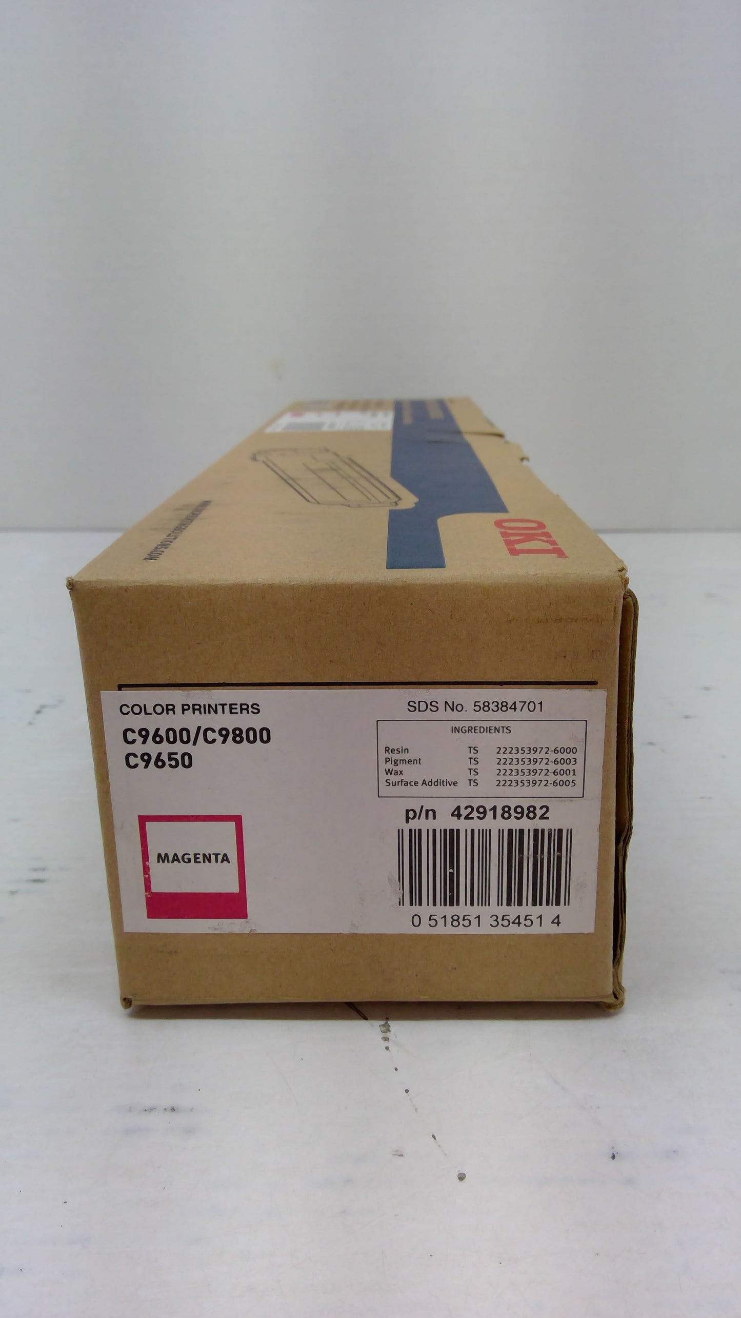 OKI 42918982 Magenta Toner Cartridge Genuine OEM for C9600 C9650 C9800