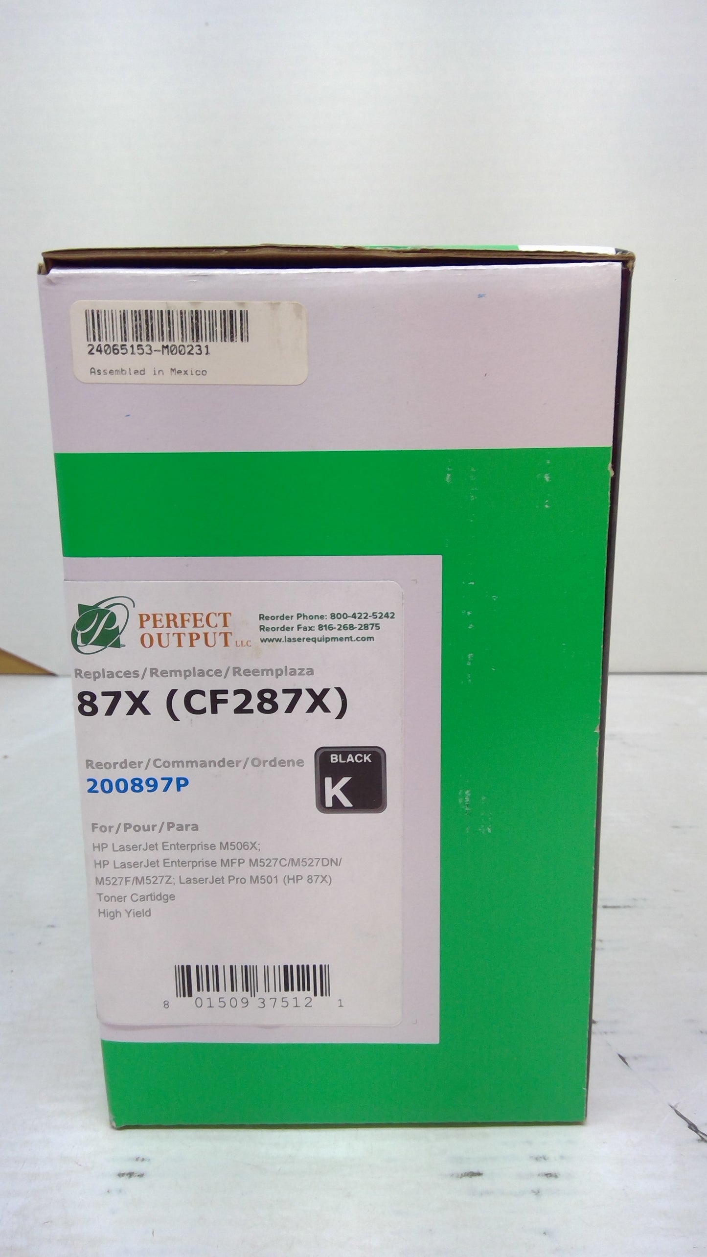 Compatible HP CF287X Black Toner Cartridge for M506 M527 (Remanufactured) | Clover
