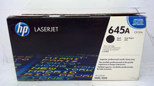 HP C9730A Black Toner Cartridge (Open Box) for Color LaserJet 5500 5550