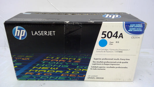 HP CE251A Cyan Toner Cartridge (Open Box) for Color LaserJet CP3525 CM3530