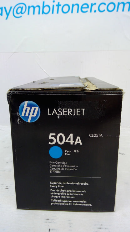 HP CE251A Cyan Toner Cartridge (Open Box) for Color LaserJet CP3525 CM3530