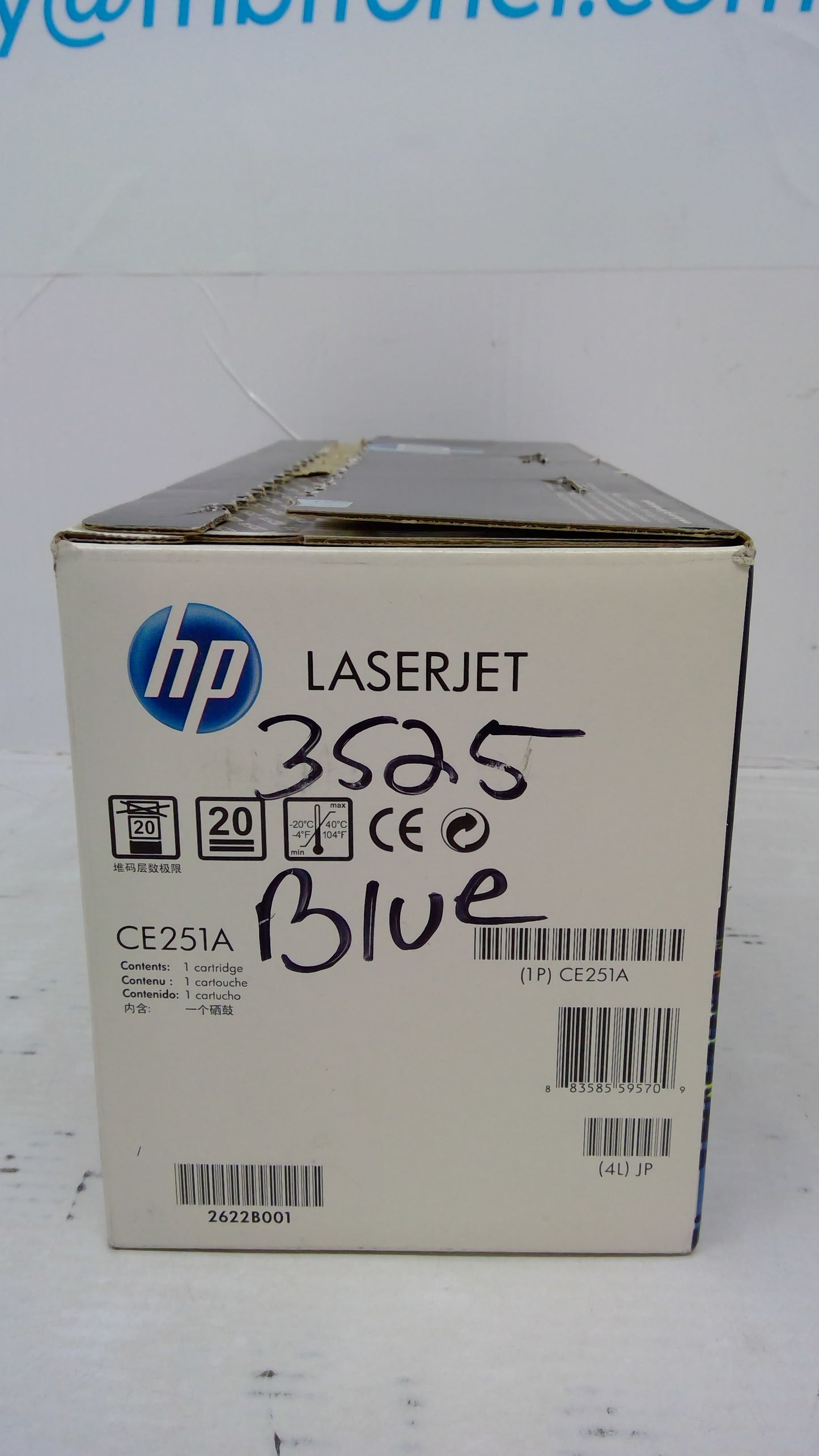 HP CE251A Cyan Toner Cartridge (Open Box) for Color LaserJet CP3525 CM3530
