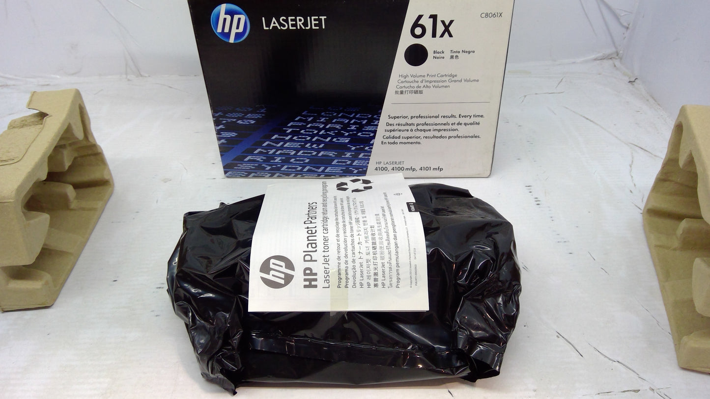 HP C8061X Black Toner Cartridge (Open Box) for LaserJet 4100 4100 MFP