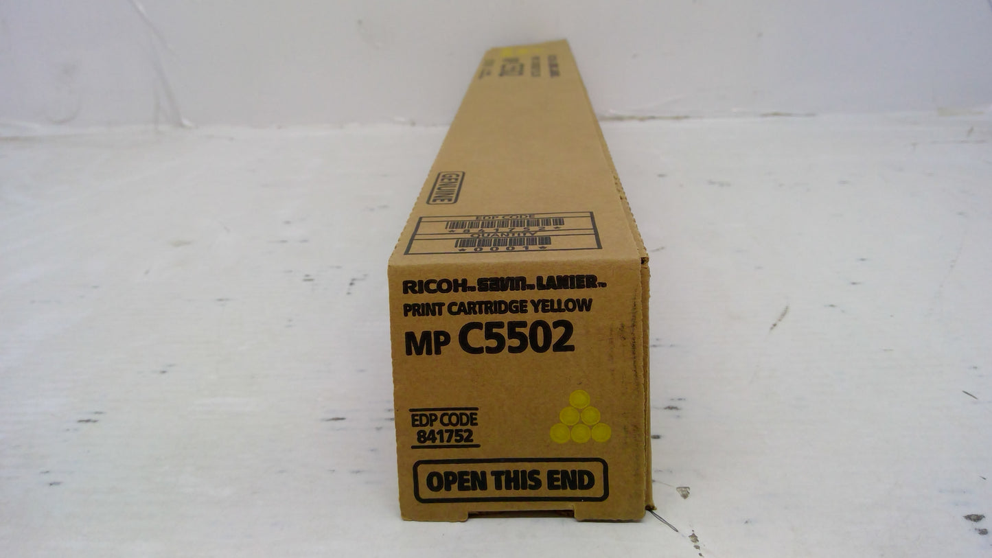 Genuine Ricoh MP C5502 Yellow Toner Cartridge (841752)