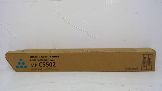 Ricoh 841754 Cyan Toner Cartridge Genuine OEM for MP C4502 C5502
