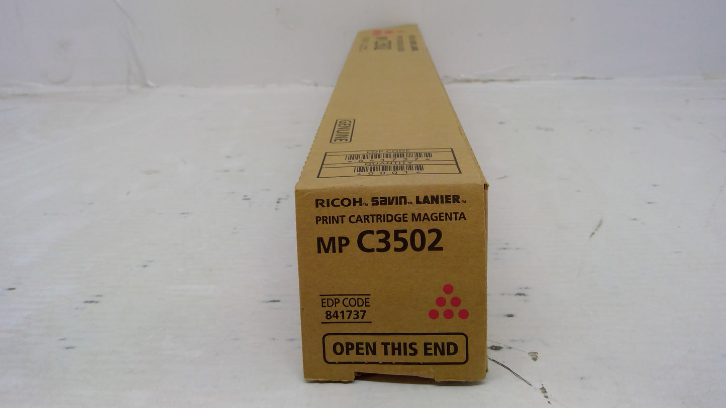 Ricoh 841737 Magenta Toner Cartridge Genuine OEM for MP C3002 C3502