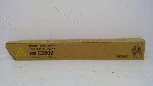Ricoh 841736 Yellow Toner Cartridge Genuine OEM for MP C3002 C3502