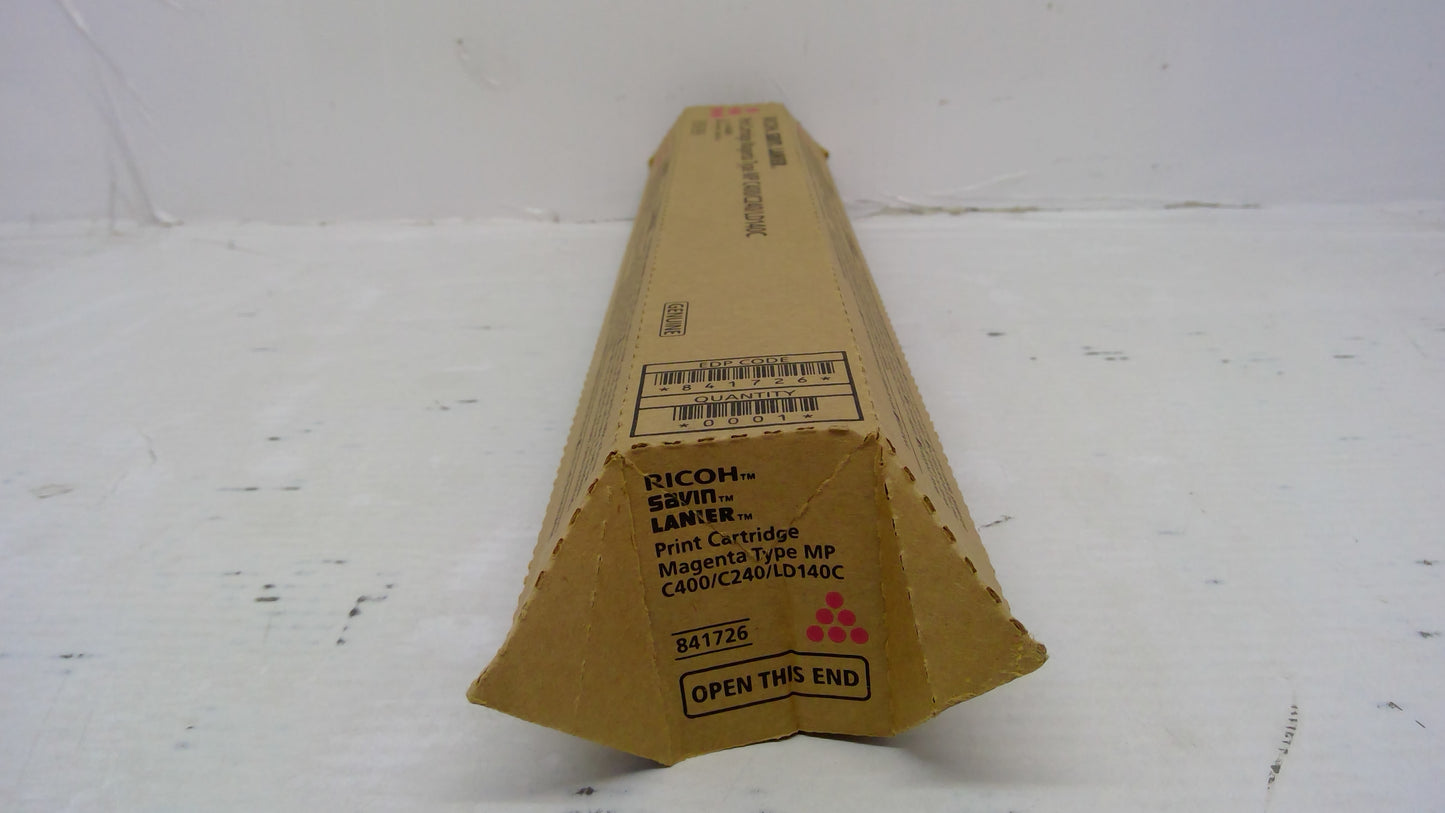 Ricoh 841726 Magenta Toner Cartridge Genuine OEM for MP C300 C400 C240