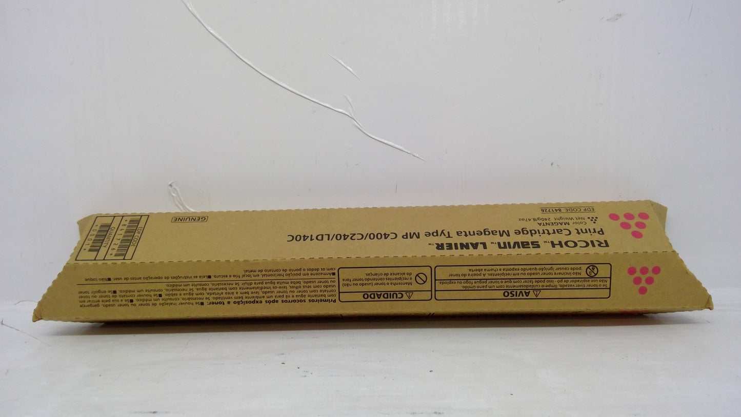 Ricoh 841726 Magenta Toner Cartridge Genuine OEM for MP C300 C400 C240