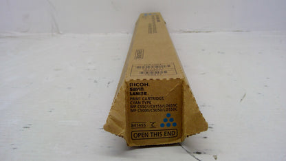 Ricoh 841455 Cyan Toner Cartridge Genuine OEM for MP C4000 C4501 C5000 C5501
