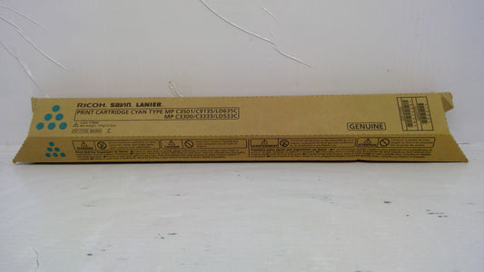 Ricoh 841423 Cyan Toner Cartridge Genuine OEM for MP C2800 C3001 C3300 C3501