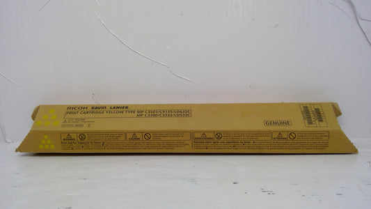 Ricoh 841421 Yellow Toner Cartridge Genuine OEM for MP C2800 C3001 C3300 C3501