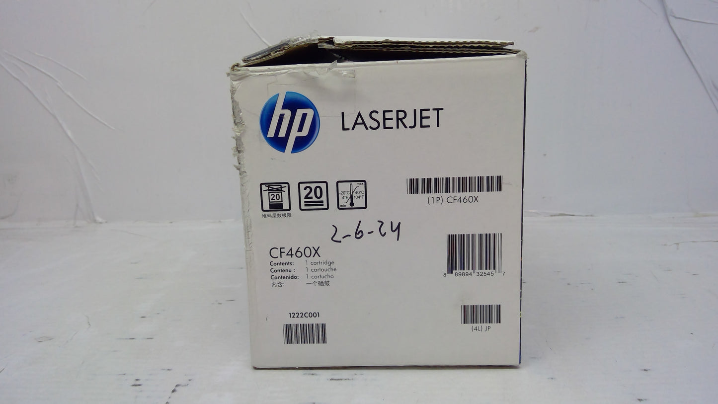 HP CF460X Black Toner Cartridge (Open Box) for Color LaserJet Enterprise M652 M653