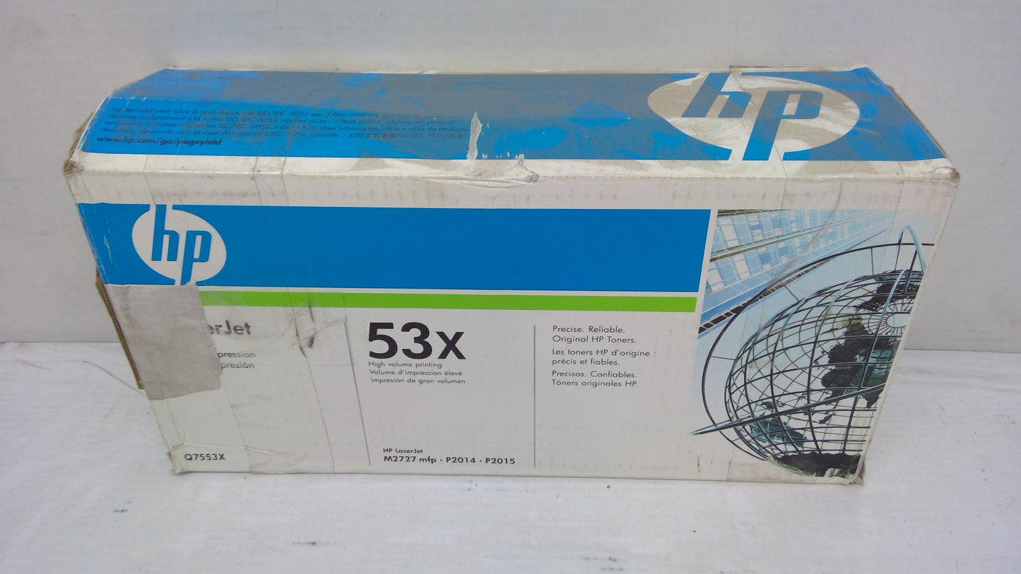 HP Q7553X Black Toner Cartridge (Open Box) for LaserJet P2015 M2727