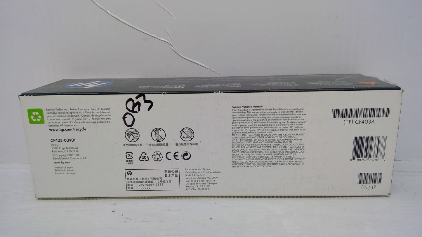HP CF403A Magenta Toner Cartridge (Open Box) for LaserJet M252 M277