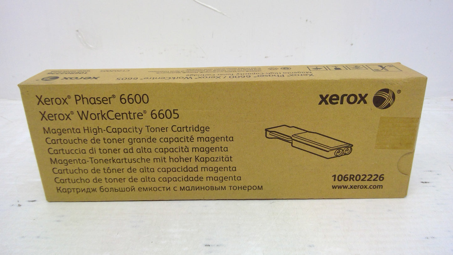Xerox 106R02226 Magenta Toner Cartridge for Phaser 6600 WorkCentre 6605 (Metered)