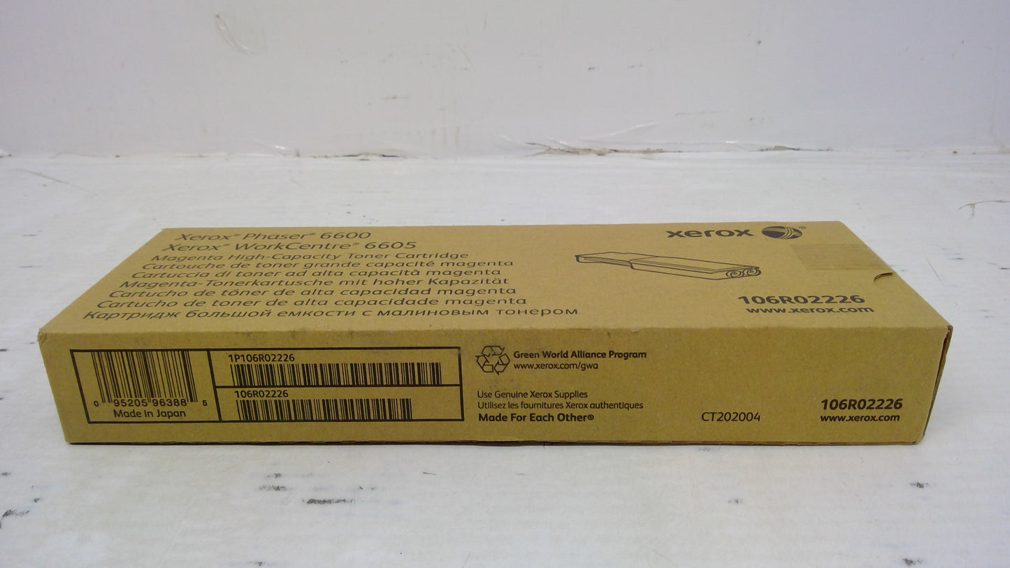 Xerox 106R02226 Magenta Toner Cartridge for Phaser 6600 WorkCentre 6605 (Metered)