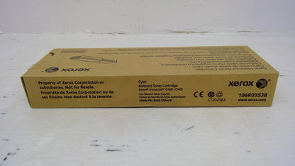 Xerox 106R03538 Cyan Toner Cartridge for VersaLink C400 C405 (Metered)