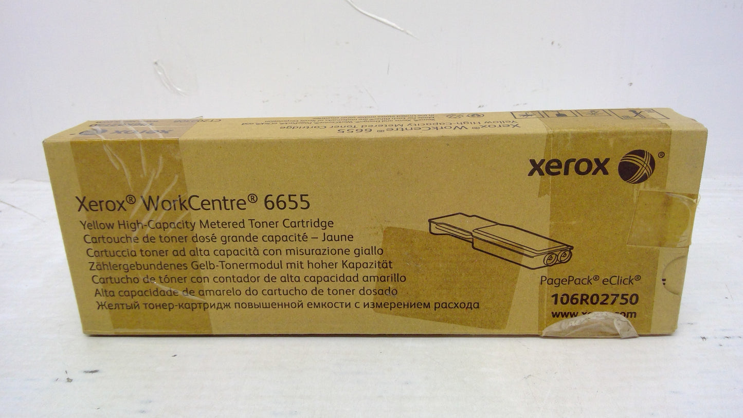 Xerox 106R02750 Yellow Toner Cartridge for WorkCentre 6655 6655i (Metered)
