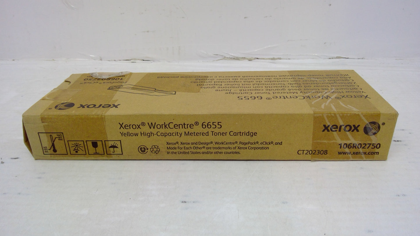Xerox 106R02750 Yellow Toner Cartridge for WorkCentre 6655 6655i (Metered)