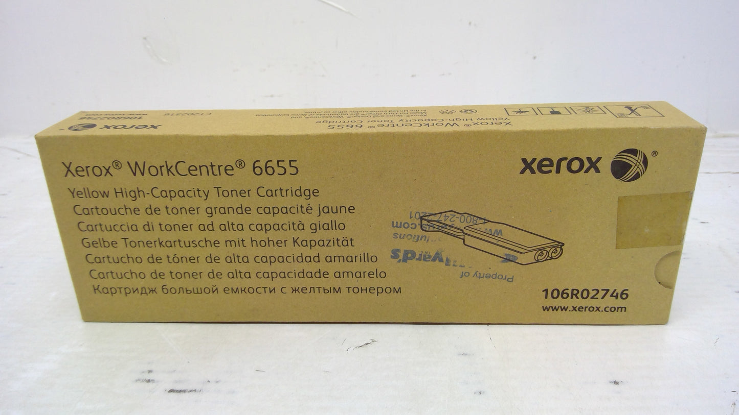 Xerox 106R02746 Yellow Toner Cartridge for WorkCentre 6655 (Metered)