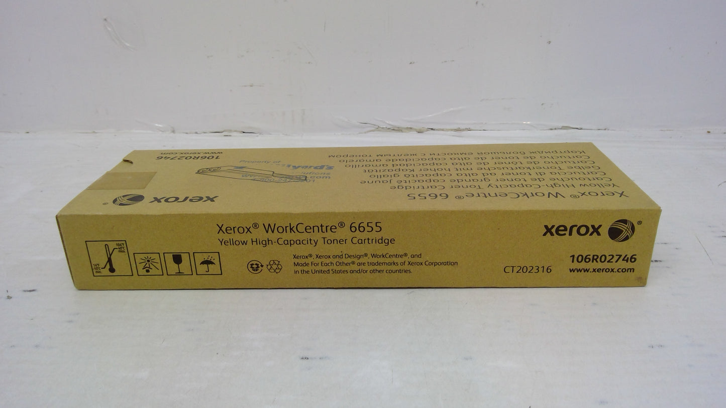 Xerox 106R02746 Yellow Toner Cartridge for WorkCentre 6655 (Metered)