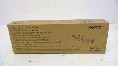 Xerox 106R03537 Yellow Toner Cartridge for VersaLink C400 C405 (Metered)