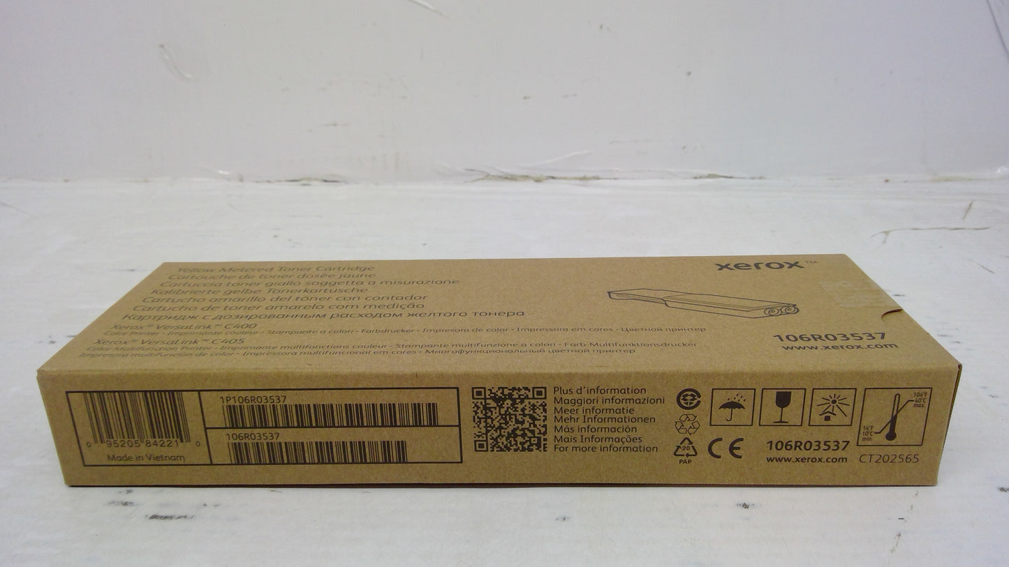 Xerox 106R03537 Yellow Toner Cartridge for VersaLink C400 C405 (Metered)