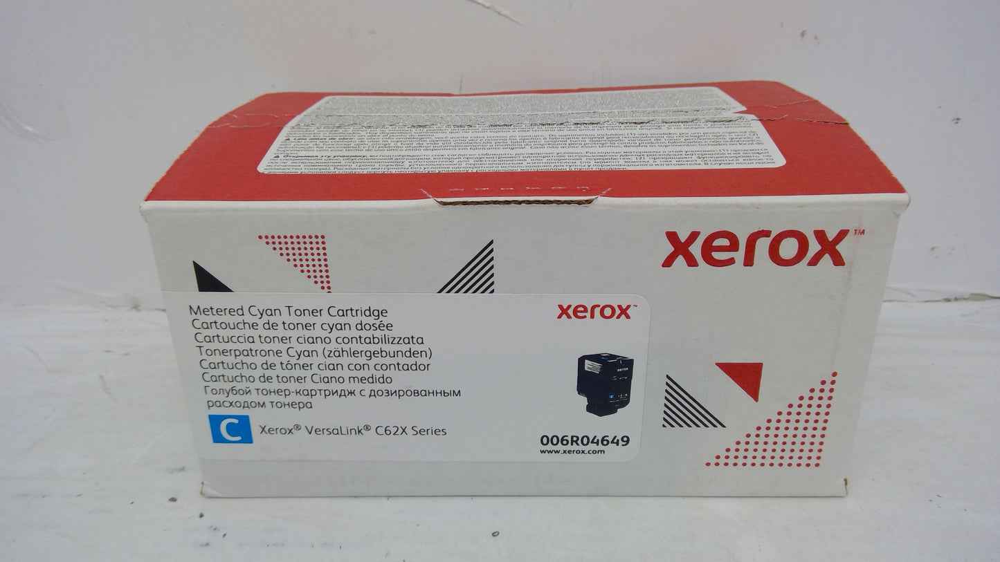 Xerox 006R04649 Cyan Toner Cartridge for VersaLink C620 C625 (Metered)