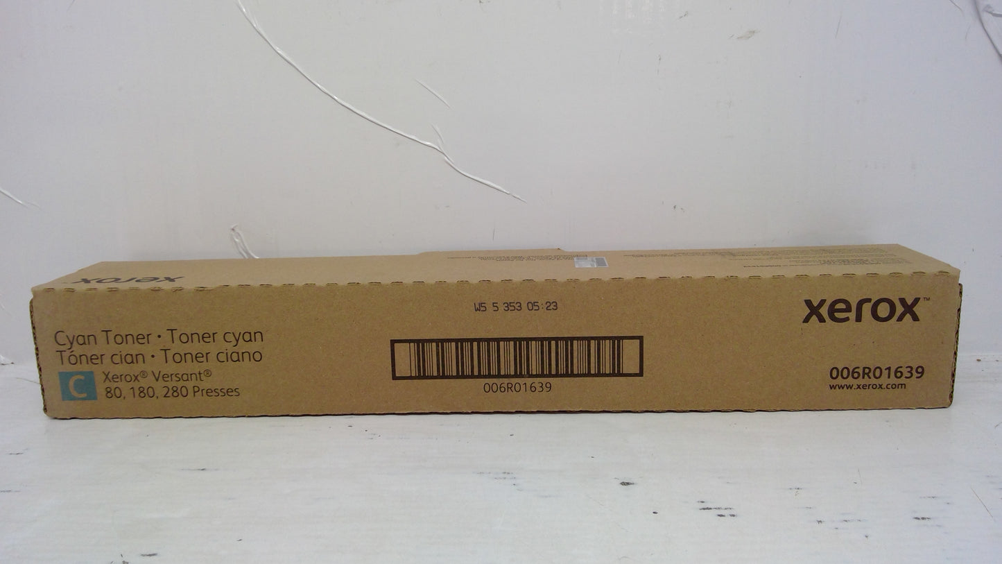Xerox 006R01639 Cyan Toner Cartridge for Versant 80 180 280 (Metered)
