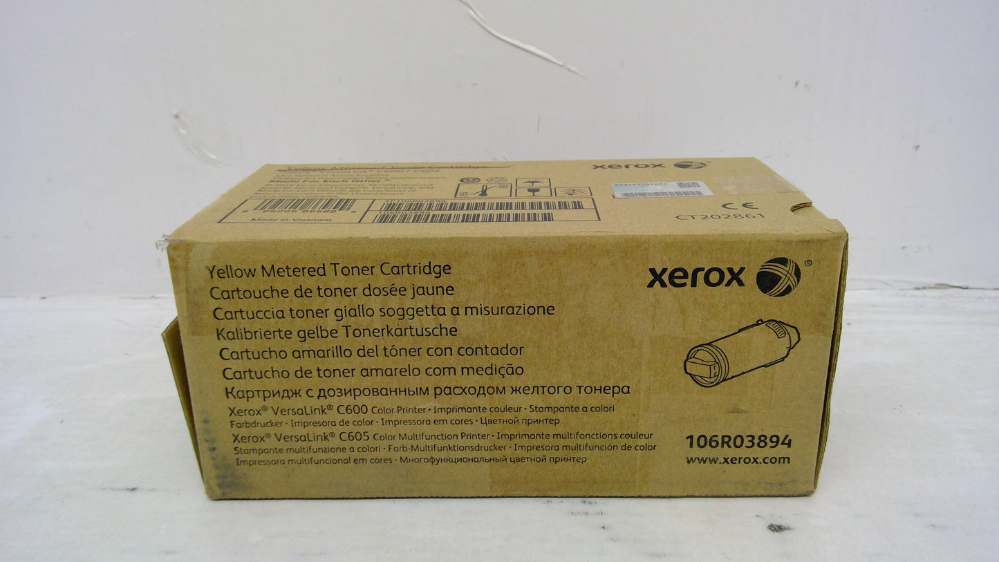 Xerox 106R03893 Magenta Toner Cartridge Genuine OEM for VersaLink C600 C605 (Metered)