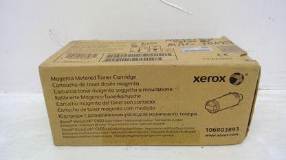 Xerox 106R03893 Magenta Toner Cartridge Genuine OEM for VersaLink C600 C605 (Metered)